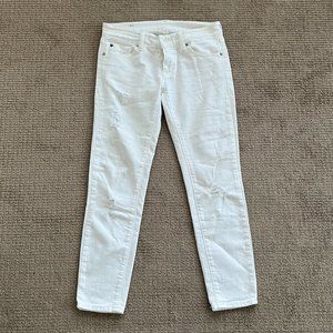 Denim & Supply Ralph Lauren Distressed White Jeans